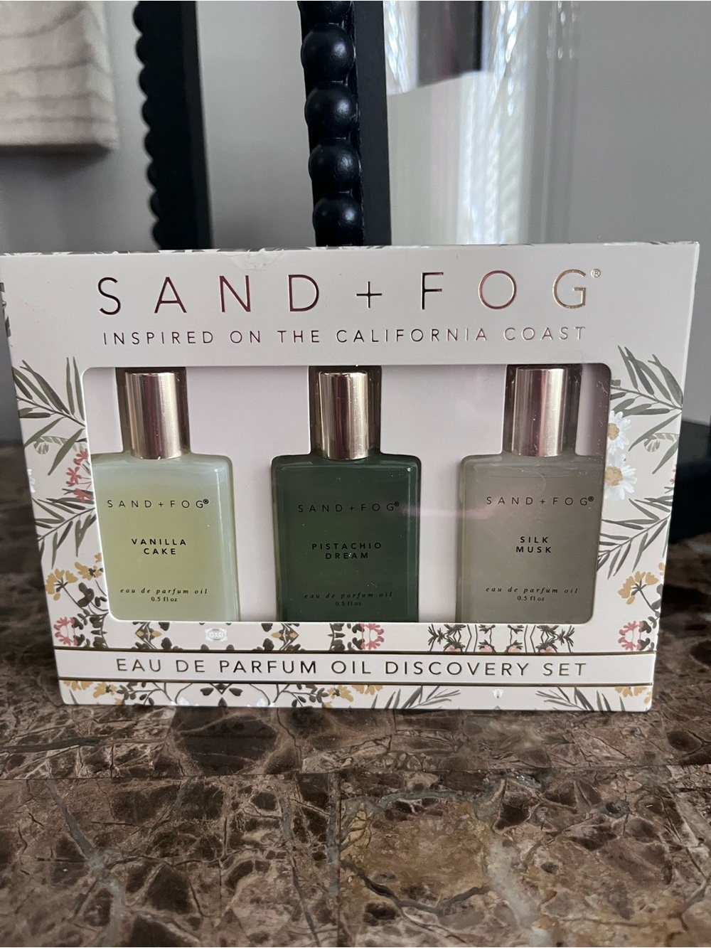 Sand + Fog EDP Oil Discovery Set - Vanilla Cake • Pistachio Dream • Silk Musk